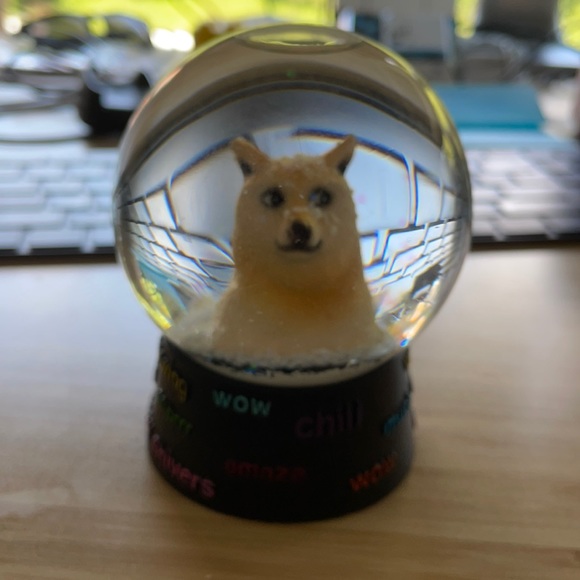Urban outfitters doge snow globe